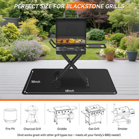 rumlick oilproof waterproof surface mat prevents grease and water stains at outdoor events.
