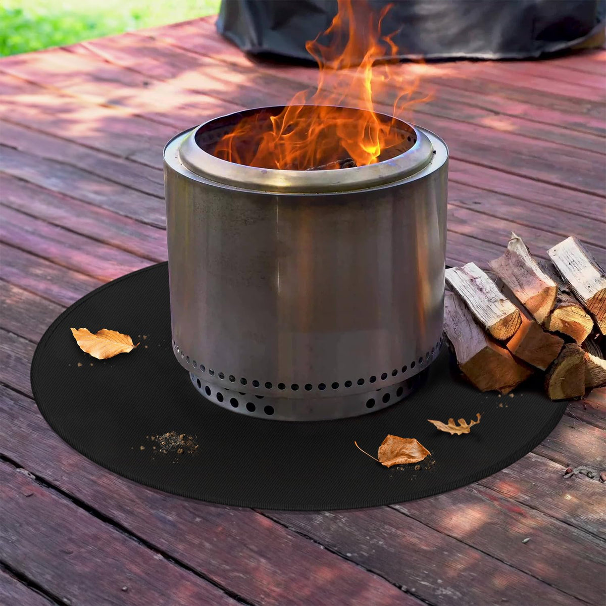 Rumlick portable and foldable mat for camping and backyard use.