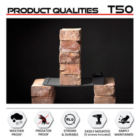 RUN-CHICKEN T50 installation guide image showing quick setup for secure coop access