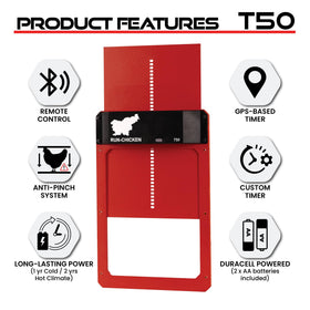 Run-Chicken T50 predator proof design helps deter raccoons and foxes.