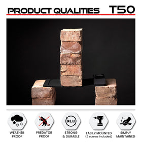 RUN-CHICKEN T50 weatherproof aluminum housing for year-round reliability