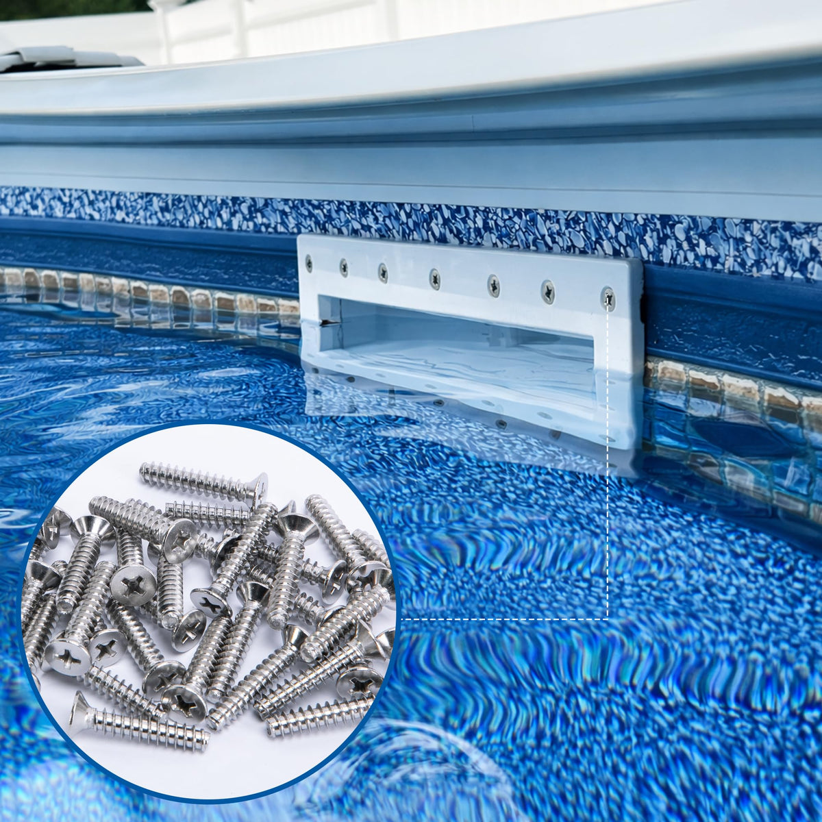 RunNico corrosion-resistant screws withstand pool water exposure