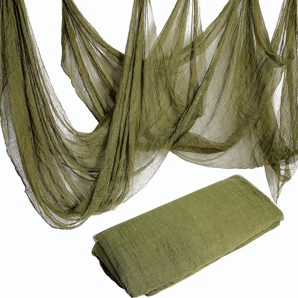 RunNico creepy cloth giant drape creates dramatic Halloween entryway ambiance.
