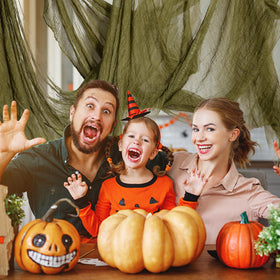RunNico yard spooky background decoration provides scalable backdrop for haunted spaces.