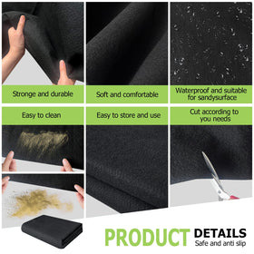 RUNZEG outdoor mat offers easy-clean convenience for dusty or damp spaces.