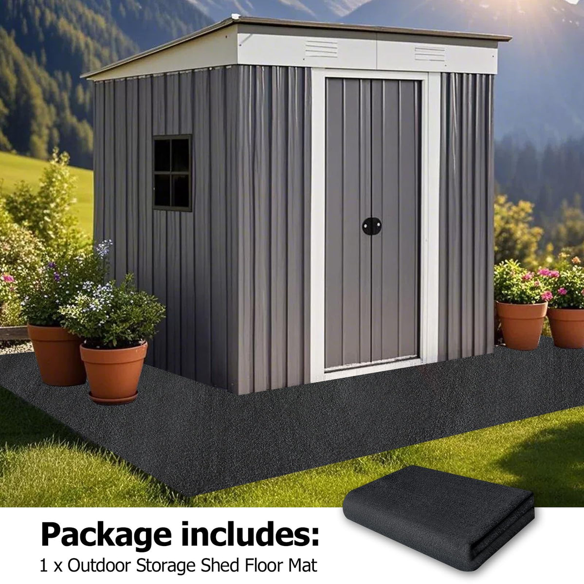 RUNZEG foldable floor mat stores compactly when not in use.