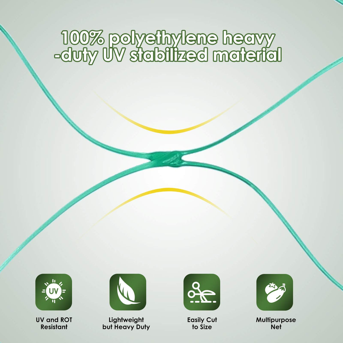 Reusable Ruolan garden net protecting crops over seasons