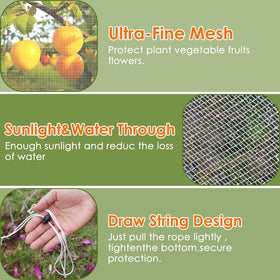 Ruolan garden netting mesh outdoors protects vegetables with durable material.