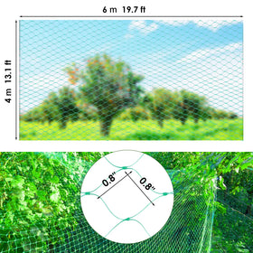 Ruolan UV-resistant netting shown in sunlit garden
