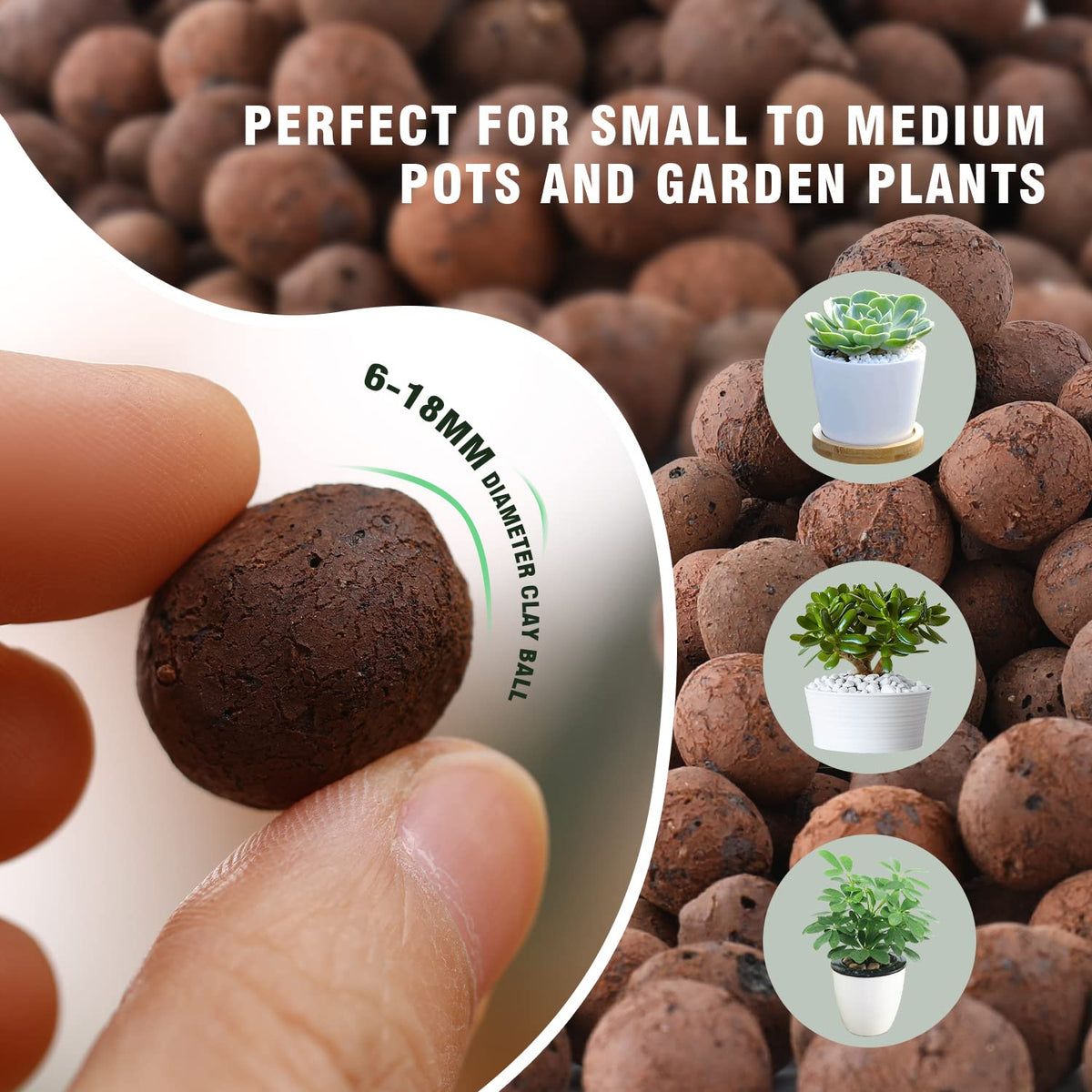 Rurtsva hydroponics grow media provides balanced moisture and air to roots.