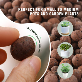 Rurtsva hydroponics grow media provides balanced moisture and air to roots.