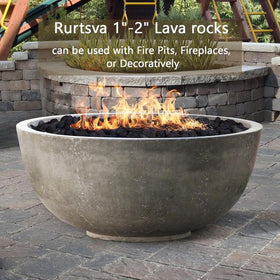 Rurtsva lava rock used as aquarium substrate improves water texture and flow.