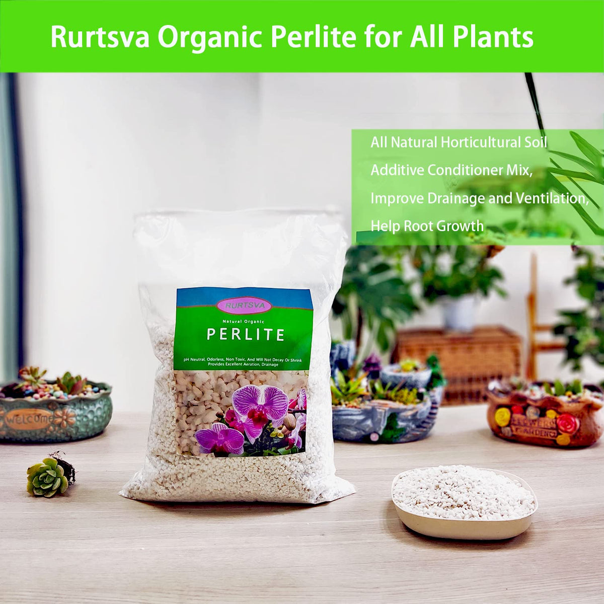 Rurtsva versatile growing medium supports many houseplants