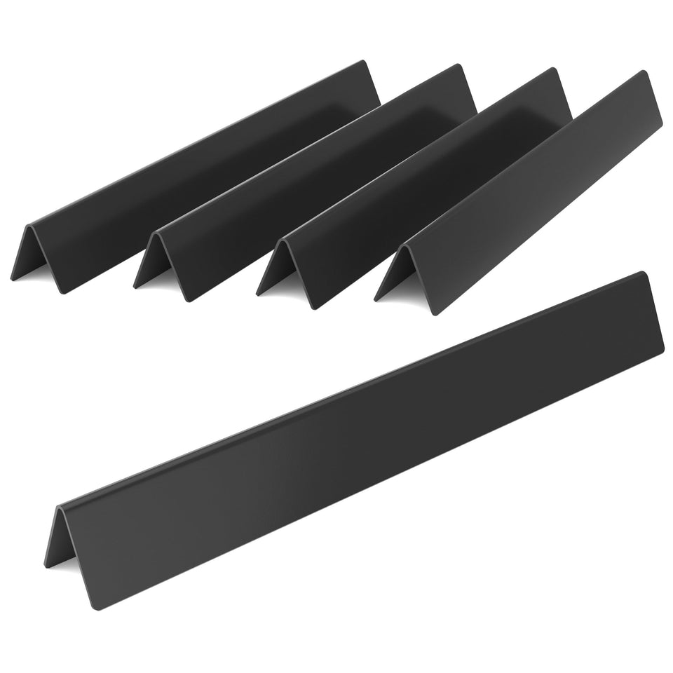 Rushare 22.5 inch flavorizer bar front view, durable porcelain-enameled steel for lasting grilling