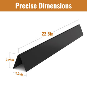 Rushare 22.5 inch flavorizer bar side view, fits Weber Genesis side-mounted control grills