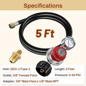 Rushare adapter for 3/8in flare to 1/8in NPT connections.
