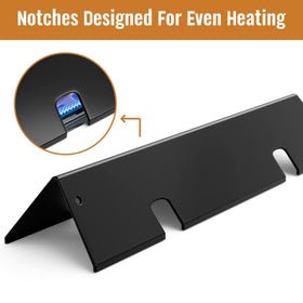 Rushare 7635 flavorizer bars with four notches for even heating and better airflow.