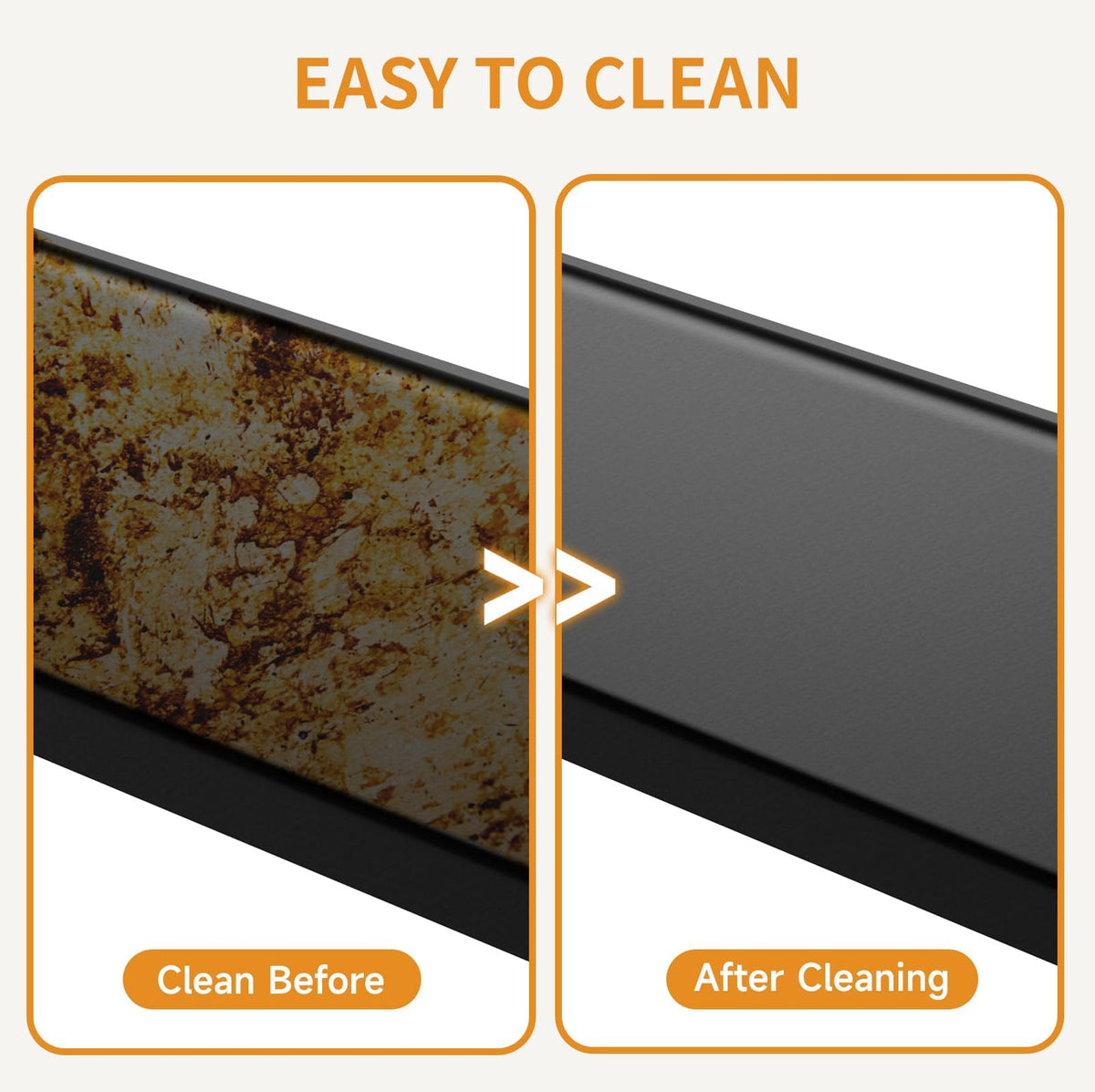 Rushare flavorizer bars enhance aroma and browning for flavorful results.