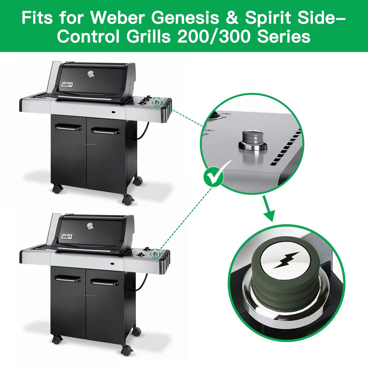 Rushare replacement parts designed for quick, hassle-free ignition on outdoor grills.
