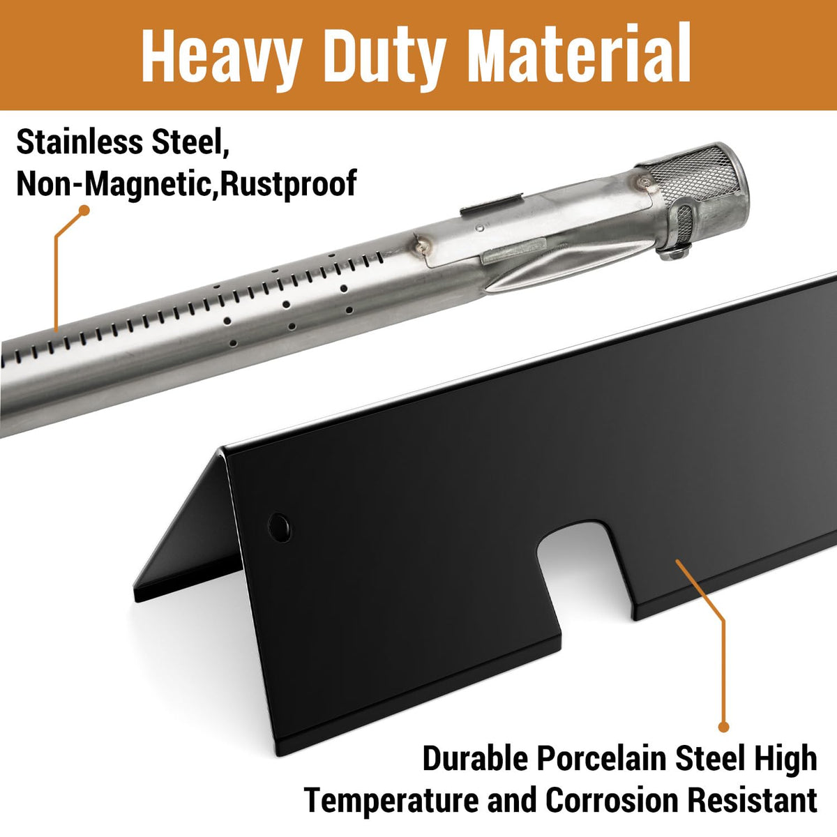 Rushare flavorizer bars side view showing even heat distribution on Weber GS4 200-Series