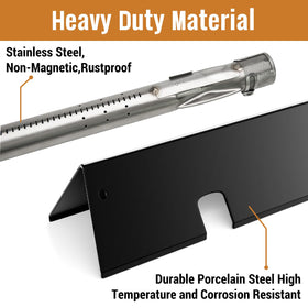 Rushare flavorizer bars side view showing even heat distribution on Weber GS4 200-Series