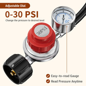 Rushare 5 ft high-pressure hose for easy outdoor setup.