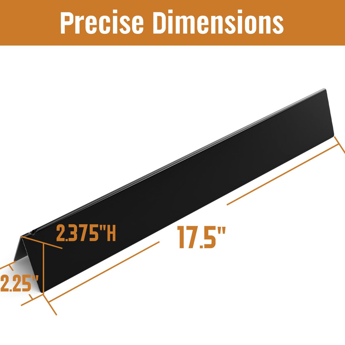 Rushare porcelain-enameled steel bar close-up showing durable finish.