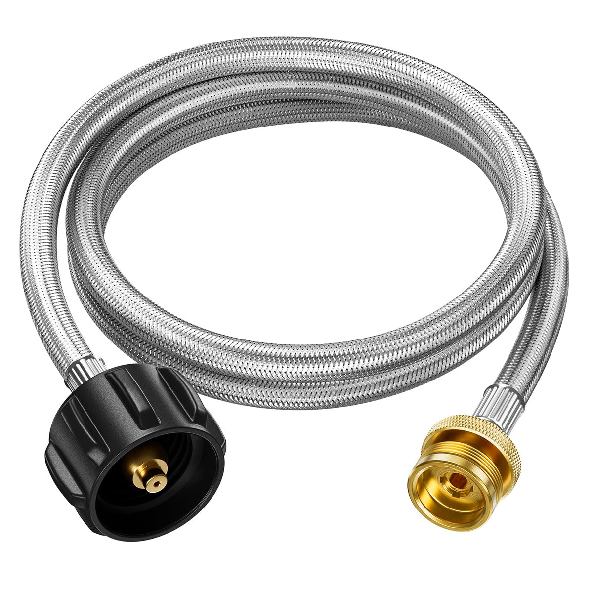 Rushare propane hose adapter 5ft connects 1 lb to 20 lb tanks for Coleman stoves