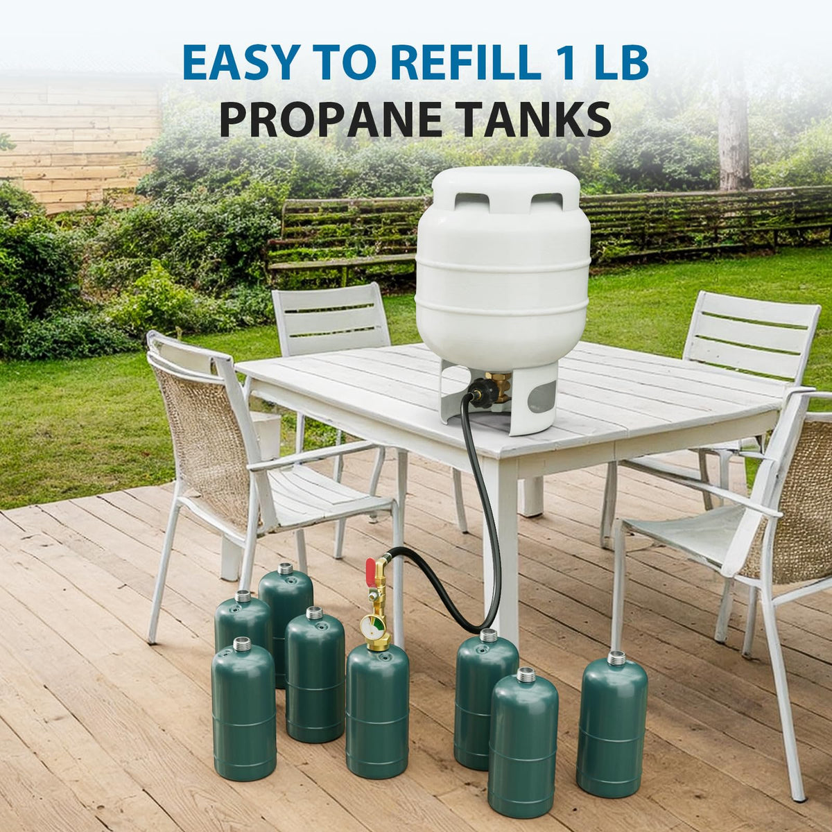 Rushare propane refill adapter brass connectors ensure durable, reliable connections during camping
