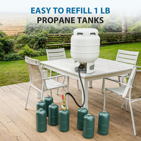 Rushare propane refill adapter brass connectors ensure durable, reliable connections during camping