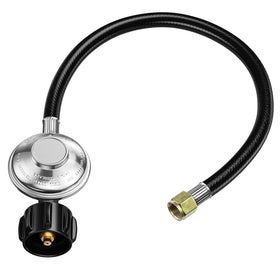 Rushare universal gas regulator with brass construction for secure grill connection