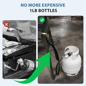 Rushare weather-resistant rubber hose designed for outdoor cooking environments