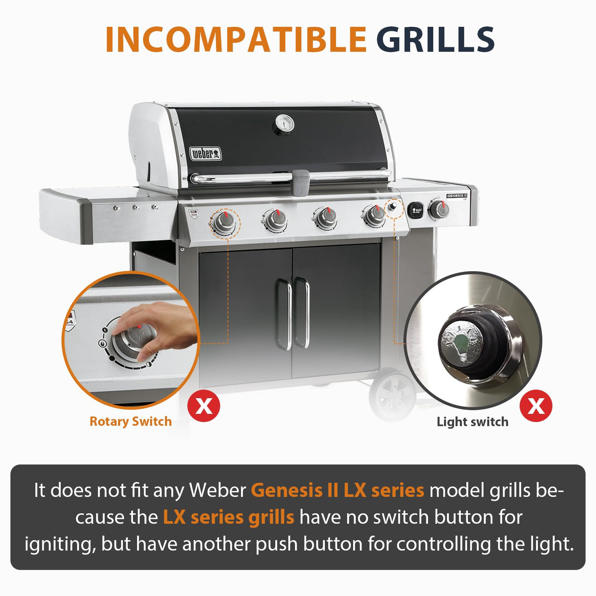 Rushare GS4 ignition replacement kit, durable construction.