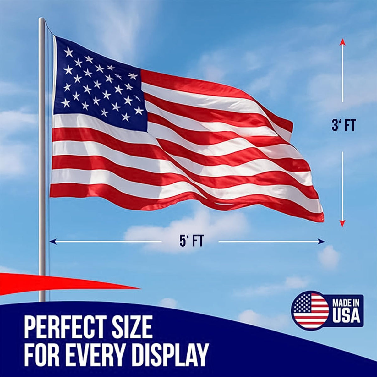 Rushmore Rose polycotton flag blend delivers durable outdoor performance