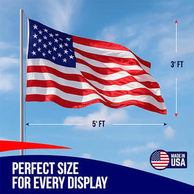 Rushmore Rose polycotton flag blend delivers durable outdoor performance