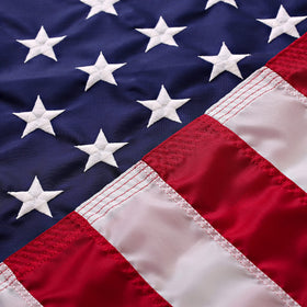 Rushmore Rose USA 2x3 outdoor flag with embroidered stars for durable outdoor display