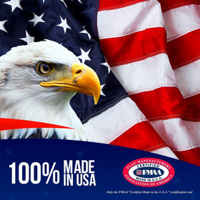 Rushmore Rose USA embroidered-stars flag for vibrant ceremonial displays.