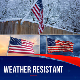 Rushmore Rose USA domestically sourced nylon fabric flag with fade-resistant color