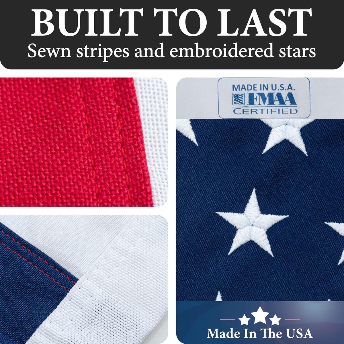 Weather-ready heavy-duty flag designed for high winds and heavy rain