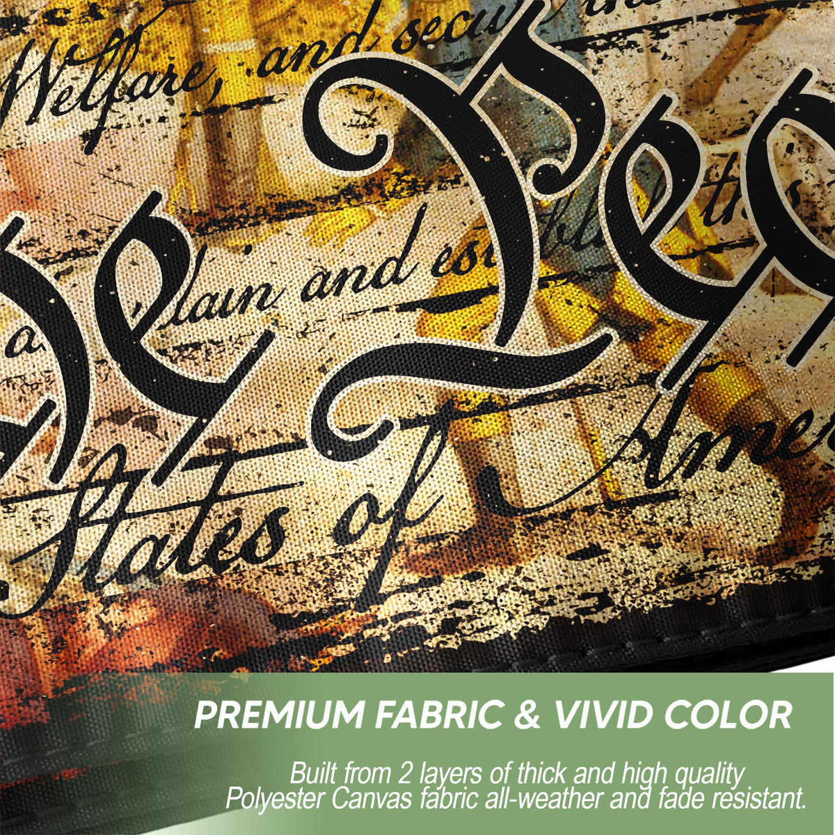RustField Co. 250th Anniversary USA Flag polyester durability resists fading year-round use