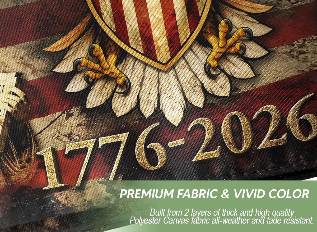 RustField Co double-sided flag print 3x5 ft offers vivid visibility
