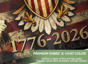 RustField Co double-sided flag print 3x5 ft offers vivid visibility