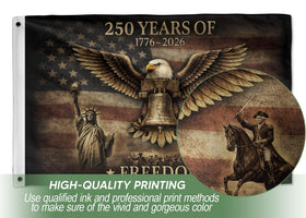 RustField Co. durable polyester USA flag for outdoor displays.