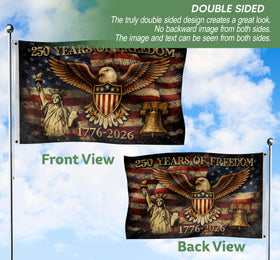 RustField Co independence celebration flag 3x5 ft enhances outdoor displays
