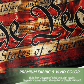 RustField Co. outdoor-ready polyester flag resists fading for year-round display.