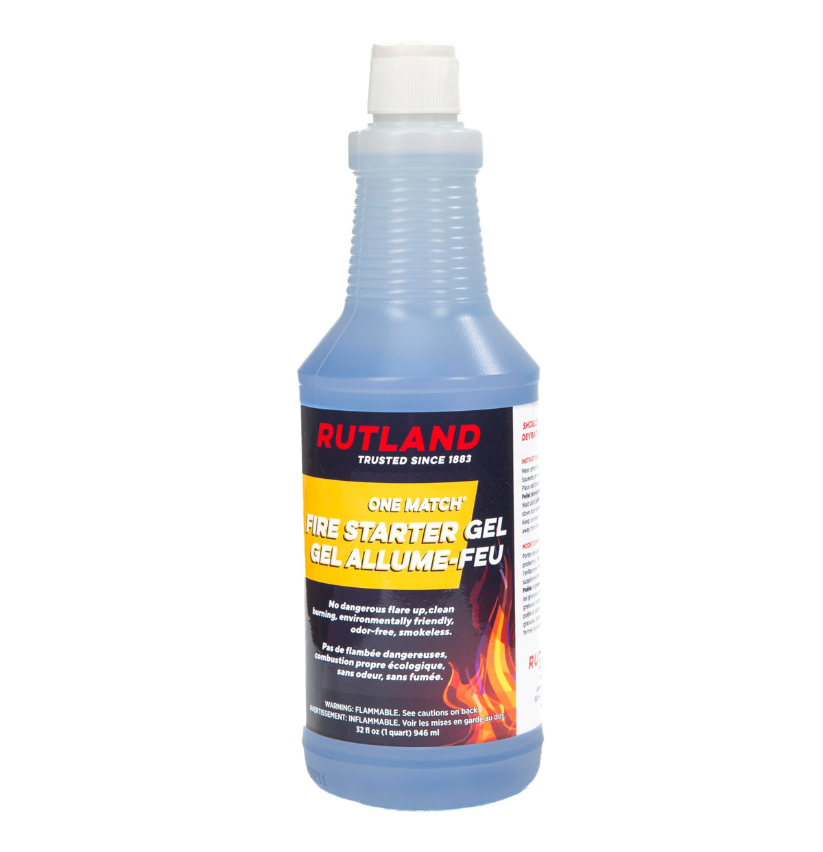 Rutland One Match Gel Fire Starter bottle pour for smokeless grill ignition