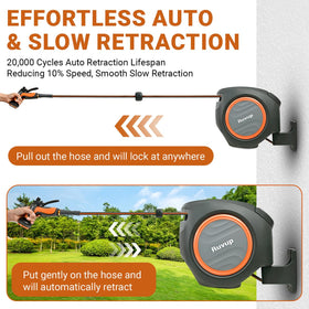 Ruvup 180-degree swivel mount enabling flexible hose reach
