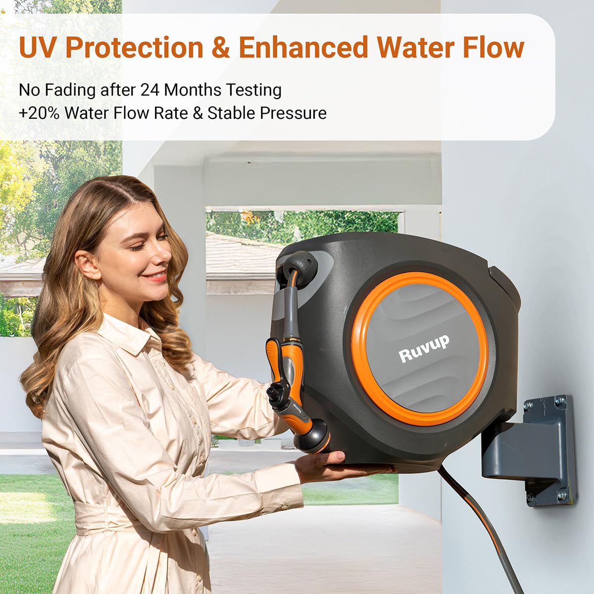 Ruvup slow retraction system reducing speed during retract