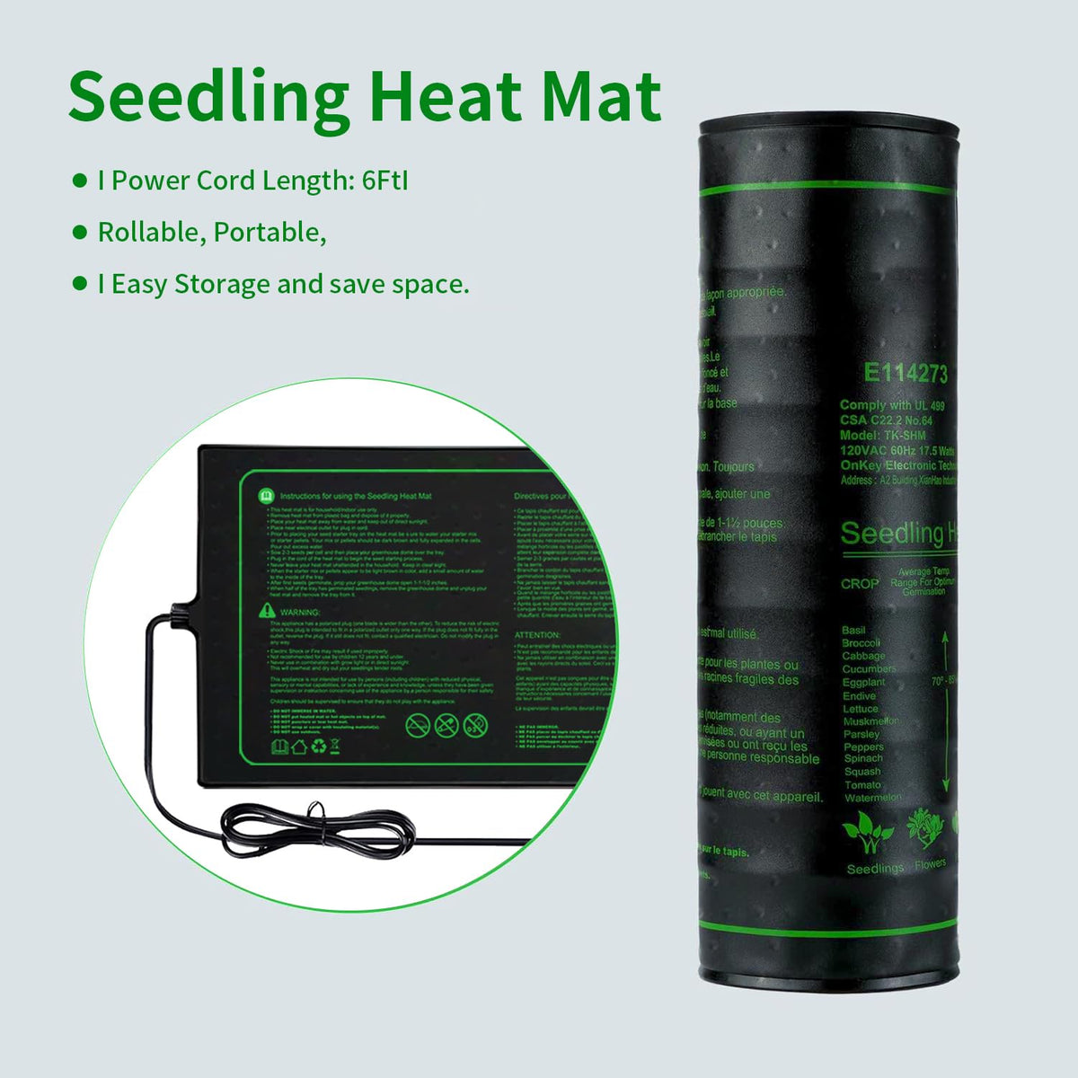 Ruyyi indoor garden setup using heat mat for seed starting and cuttings