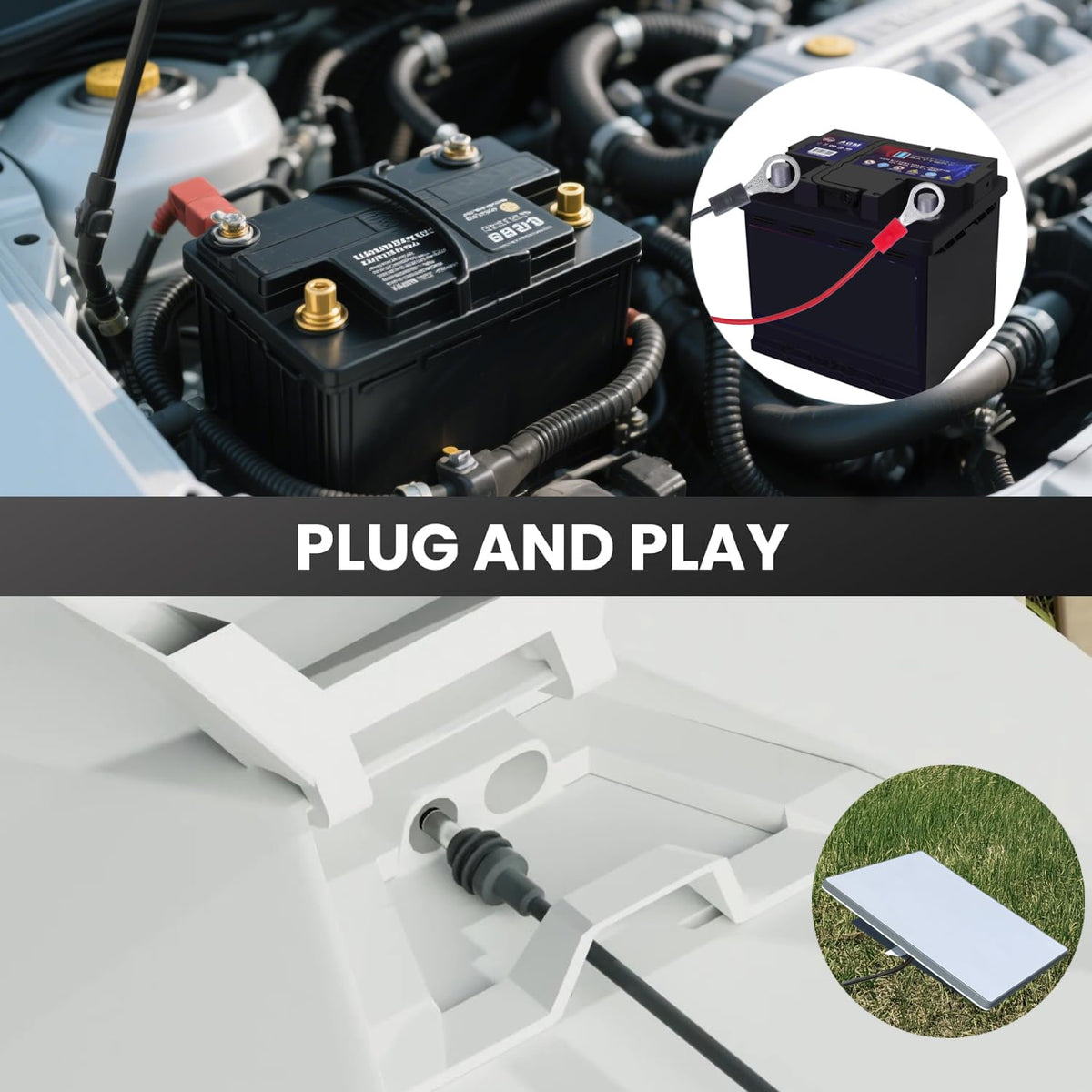 rvicees Starlink Mini direct-battery cable car battery setup for mobility